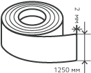 Рулон нержавеющий 2х1250 мм.  AISI 321 (08Х18Н10Т) холоднокатаный,  матовый