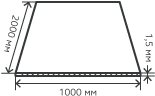 Лист нержавеющий  1,5х1000х2000 мм.  AISI 430 (12Х17) холоднокатаный,  матовый
